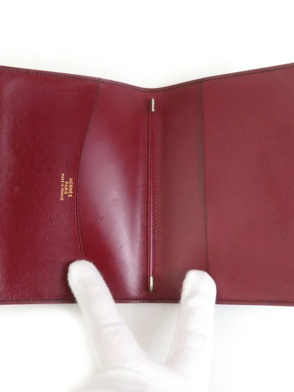 Hermes Notebook Cover Leather Black